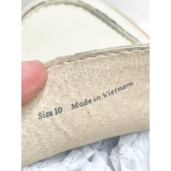 Dolce Vita Shoes Womens Size 10 Haris Ivory Leather Platform Loafers - Picture 8 of 9